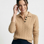 Arden Button-Up Cashmere Sweater