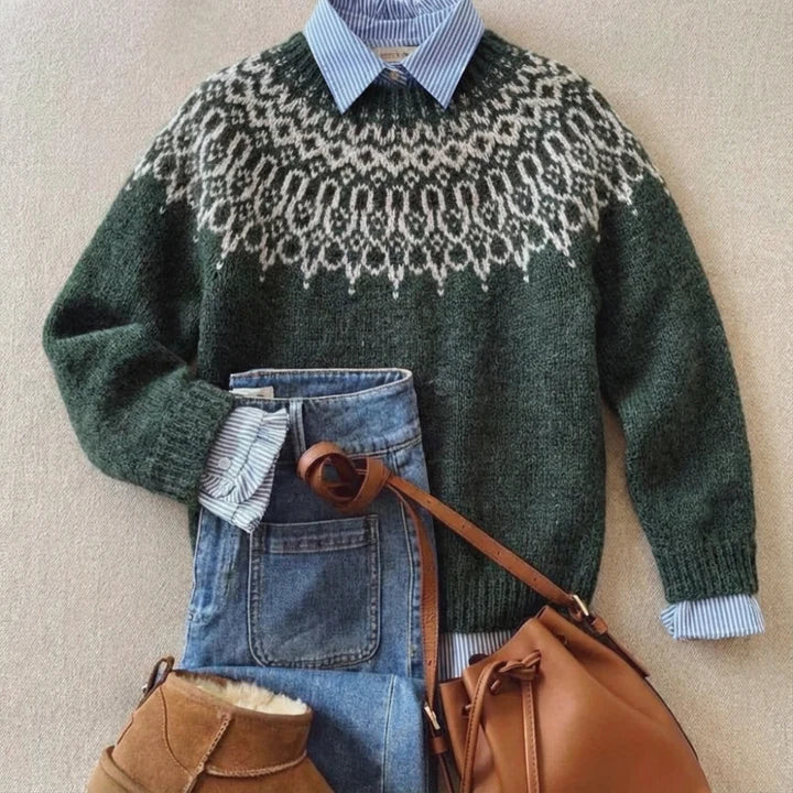 Vintage Nordic Knit Jumper – Timeless Knit
