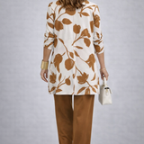 BROWN THREE-PIECE SET