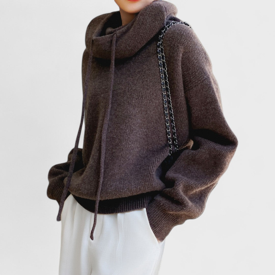 Charlotte - Suéter de cuello alto en lana merino