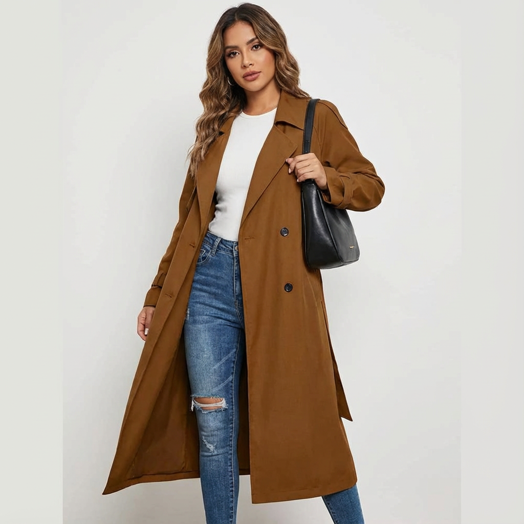 ELEGANT TIMELESS TRENCHCOAT