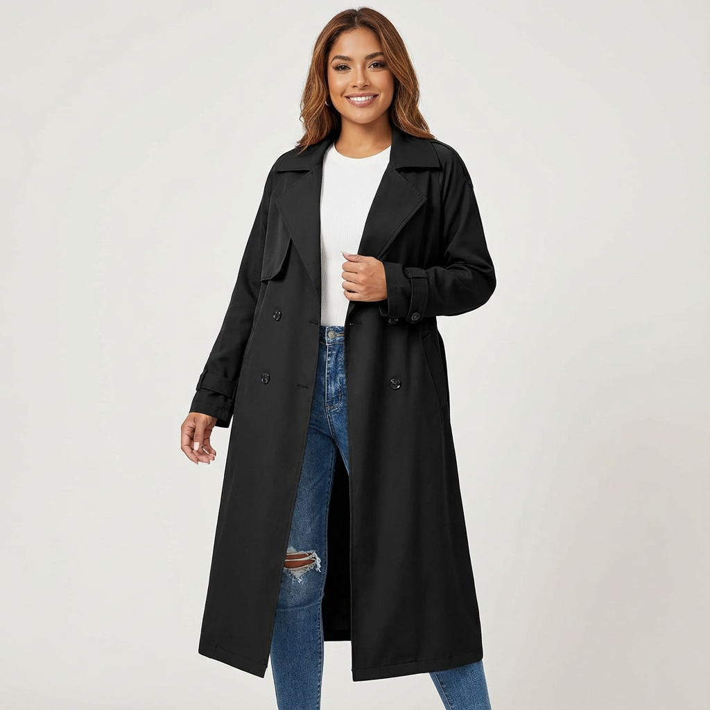 ELEGANT TIMELESS TRENCHCOAT