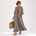 GREY SOLID CAFTAN
