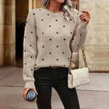 CLASSIC SPOTTED KNIT SWEATER