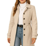 Zomerjas Dames Trenchcoat Ceintuur Getailleerd Tussenseizoen