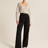 ELEGANT WIDE-LEG TROUSERS