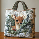 Woodland Deer CP0112187CL Quilted Tote Bag