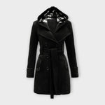 Evelyn | Elegant Coat with Hood and Belt