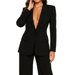 Ensemble blazer et pantalon pour femme tendance
