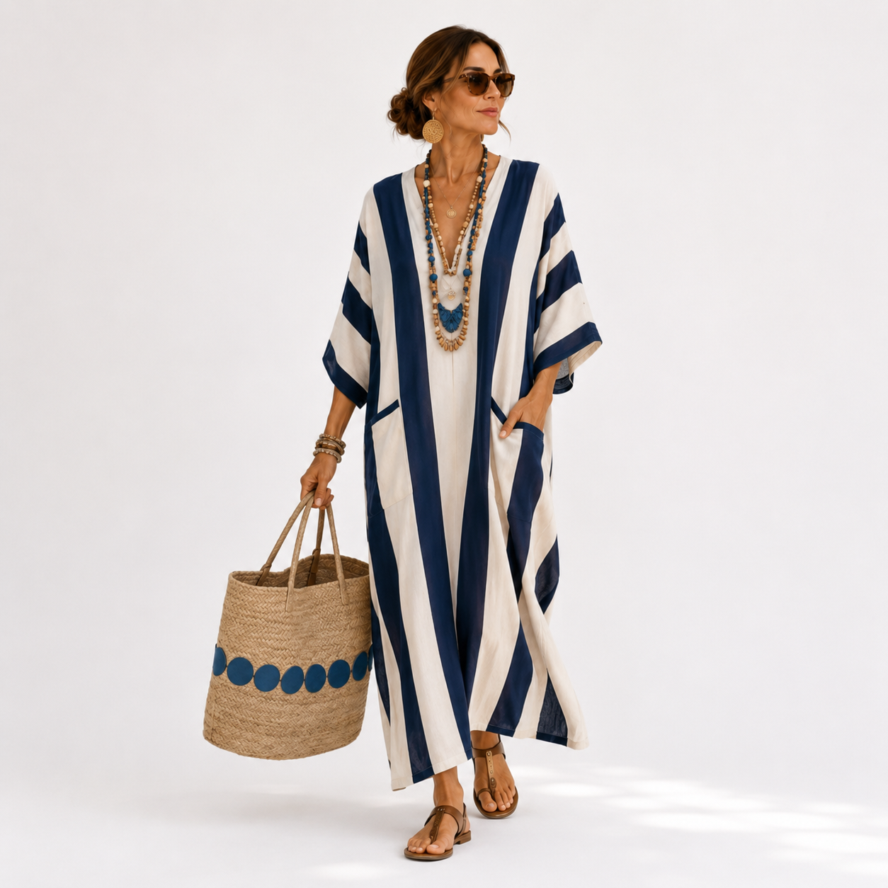 NAVY CAFTAN