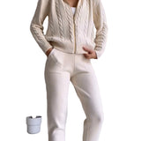 JACQUARD TWIST TWO-PIECE SET
