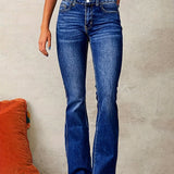 HIGH-WAISTED FLARE JEANS