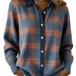 Denise | Plaid Knit Cardigan