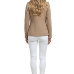 Women’s Short Jacket with Button Front and Side Pockets