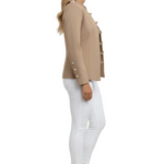 Women’s Short Jacket with Button Front and Side Pockets