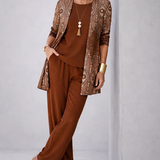 BROWN THREE-PIECE SET