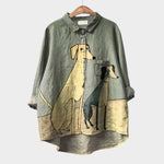 DOG PRINT BLOUSE 1