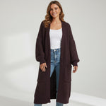Riche | Cappotto lungo donna in maglia lavorata a maglia