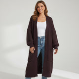 Riche | Cappotto lungo donna in maglia lavorata a maglia
