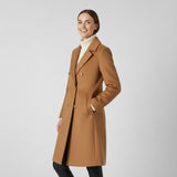 Riche | Cappotto lungo donna incrociato in tweed