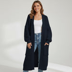 Riche | Cappotto lungo donna in maglia lavorata a maglia