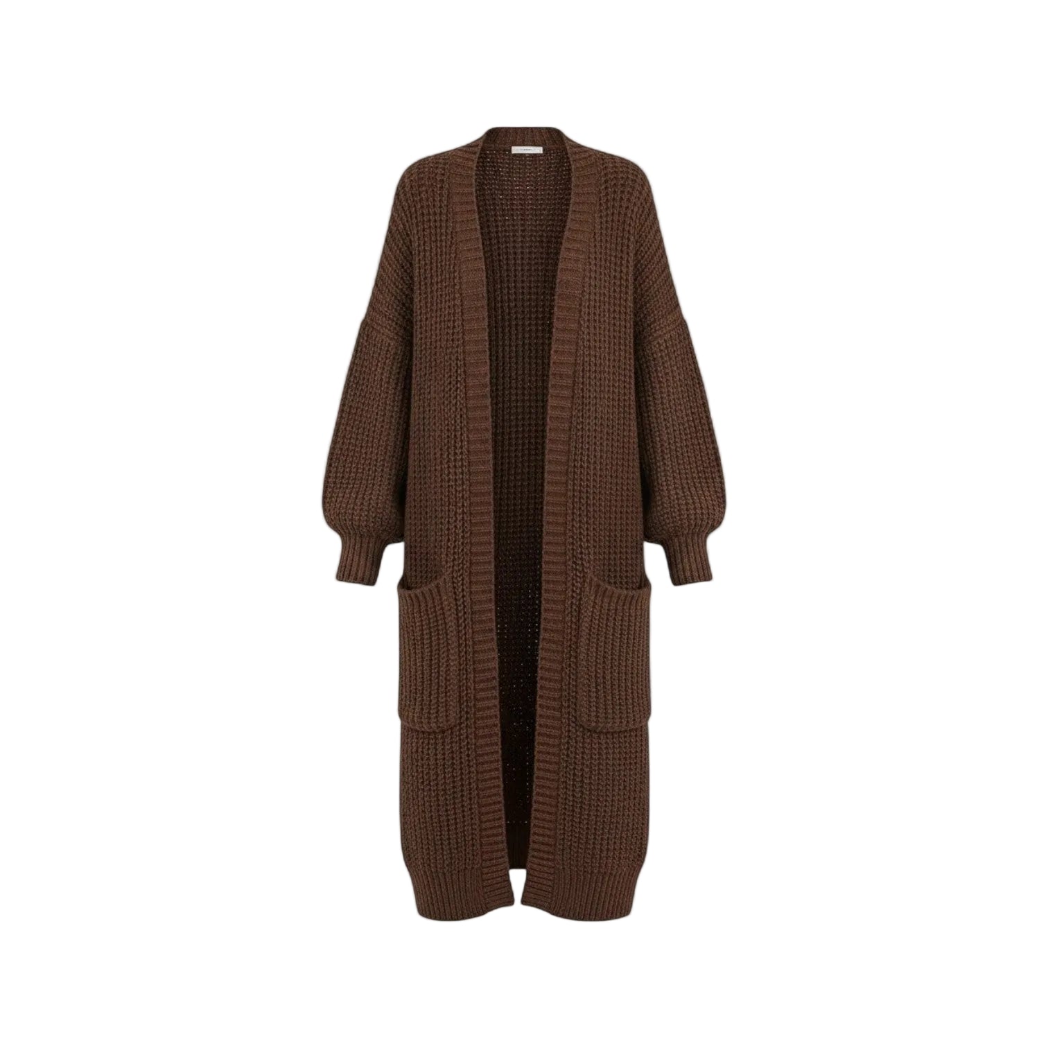 Riche | Cappotto lungo donna in maglia lavorata a maglia