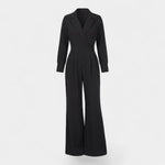 Tuta tailleur donna in tessuto – Vita aderente taglio ampio