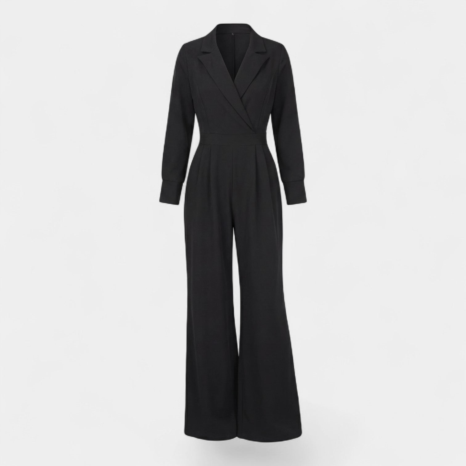 Tuta tailleur donna in tessuto – Vita aderente taglio ampio