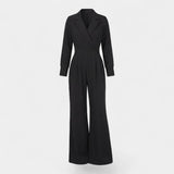 Tuta tailleur donna in tessuto – Vita aderente taglio ampio