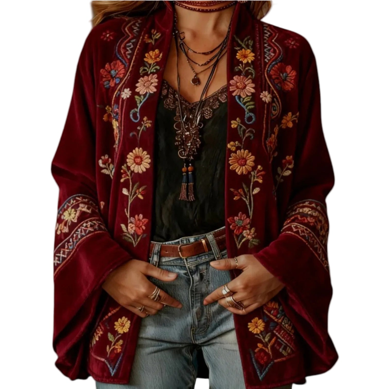 Charlotte™ Cardigan bohémien ricamato
