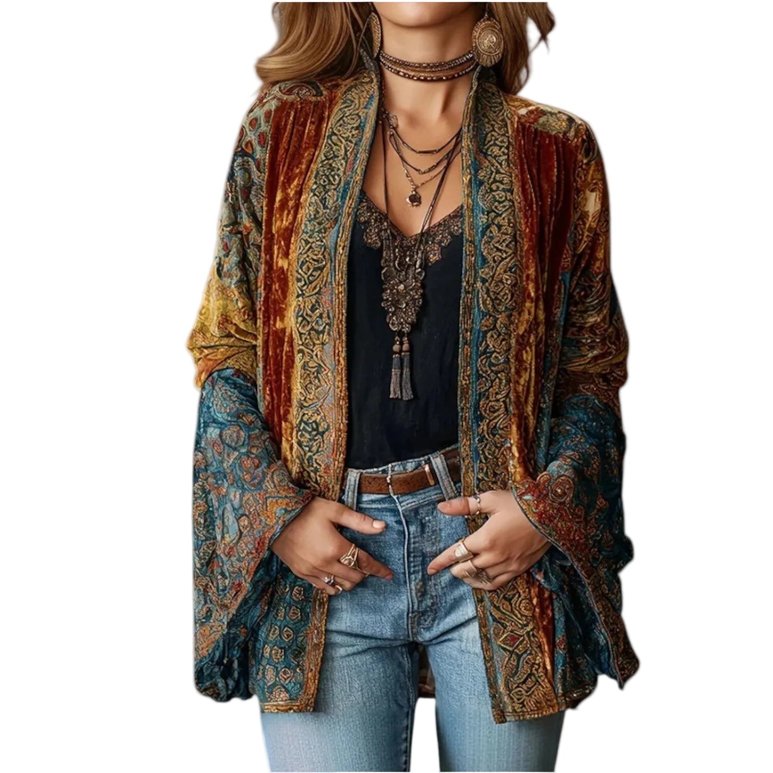 Charlotte™ Cardigan bohémien ricamato