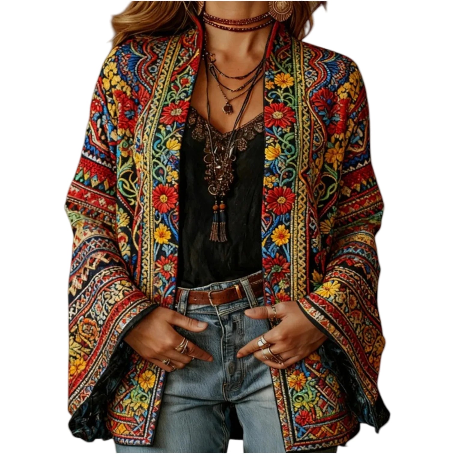 Charlotte™ Cardigan bohémien ricamato