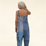 BLUE PRINTED COMFORT JUMPSUIT