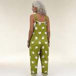 GREEN PRINTED COMFORT JUMPSUIT