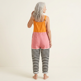 ORANGE, PINK & BLACK PRINTED COMFORT JUMPSUIT