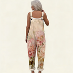 BEIGE PRINTED COMFORT JUMPSUIT