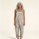 GREY PRINTED COMFORT JUMPSUIT 1