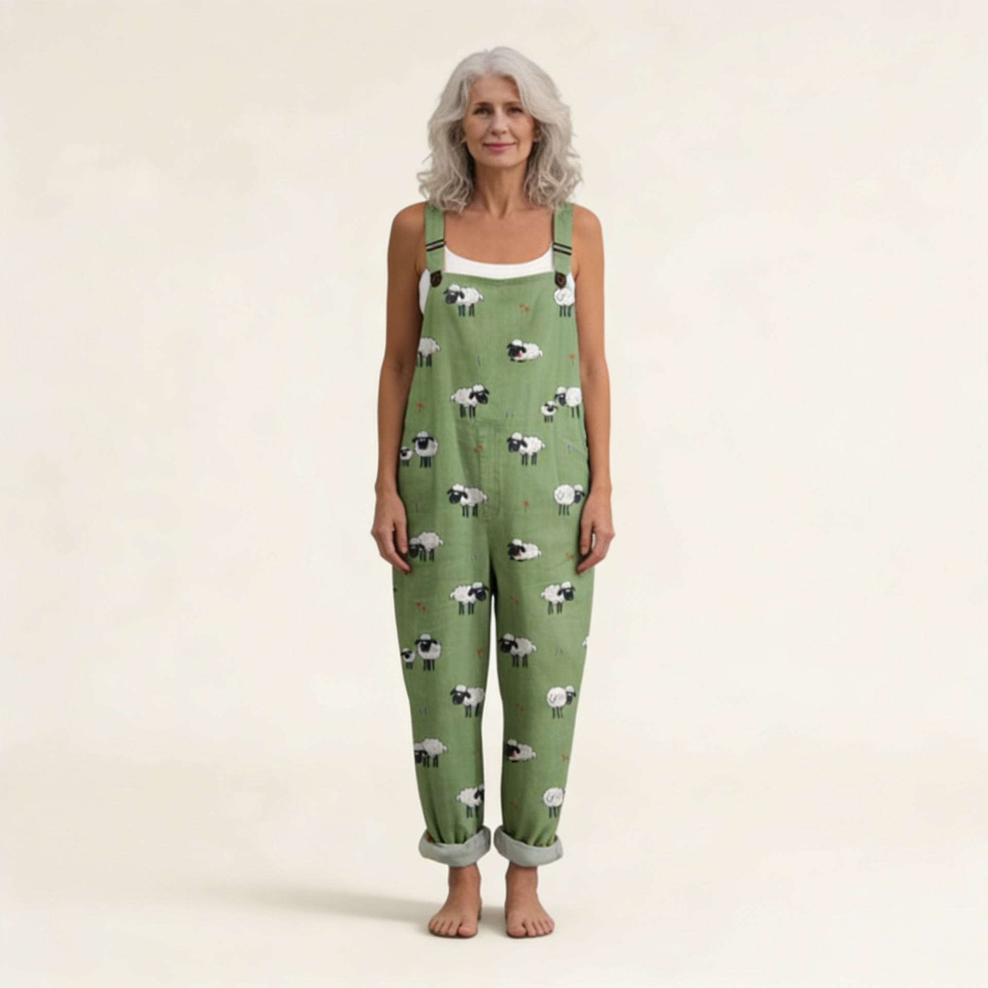 PRINTED COMFORT JUMPSUIT 38