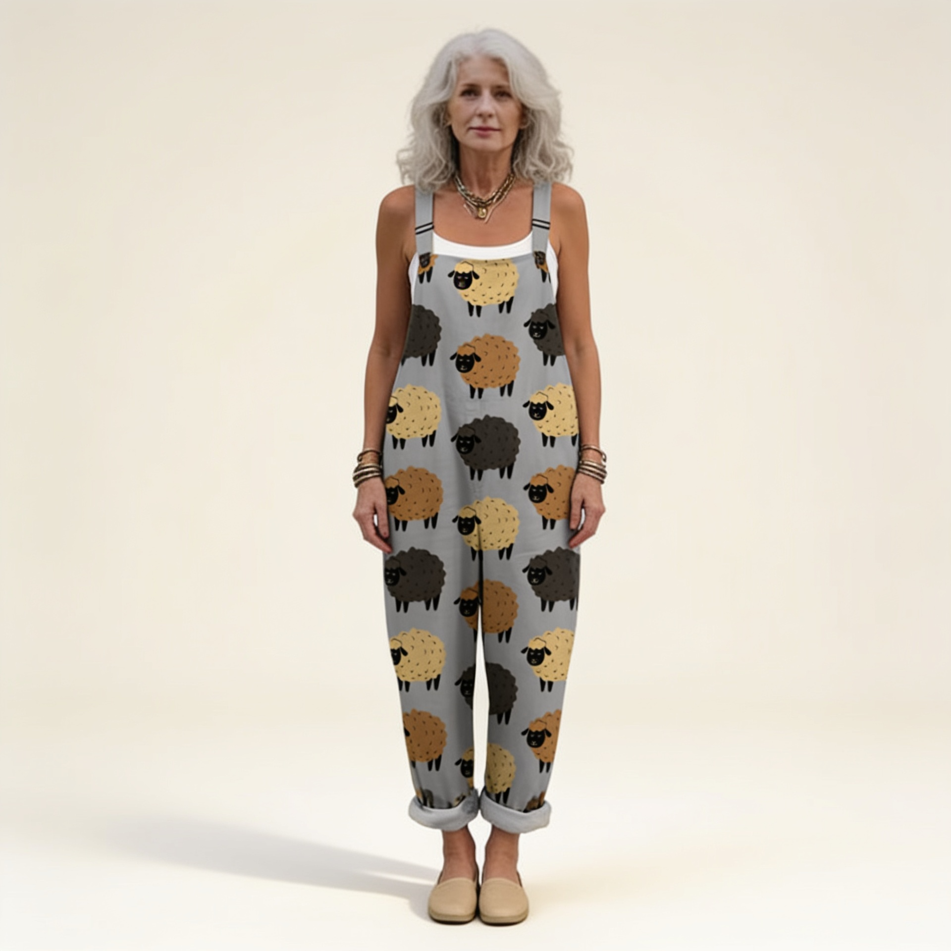 PRINTED COMFORT JUMPSUIT 8