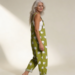 GREEN PRINTED COMFORT JUMPSUIT