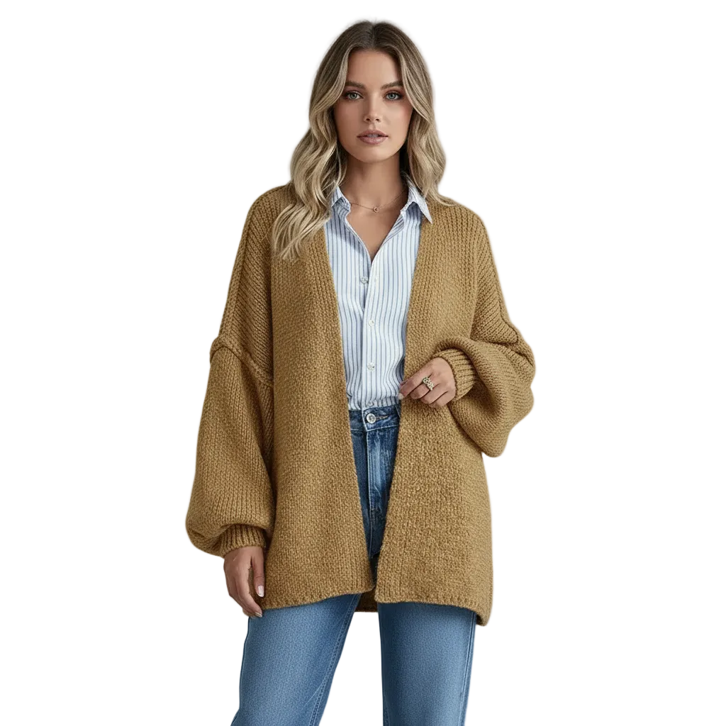 The Oversized Cardie™ | Relaxed Knit Cardigan — Final Edit
