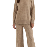 Jean Knit Turtleneck Sweater and Pants Set