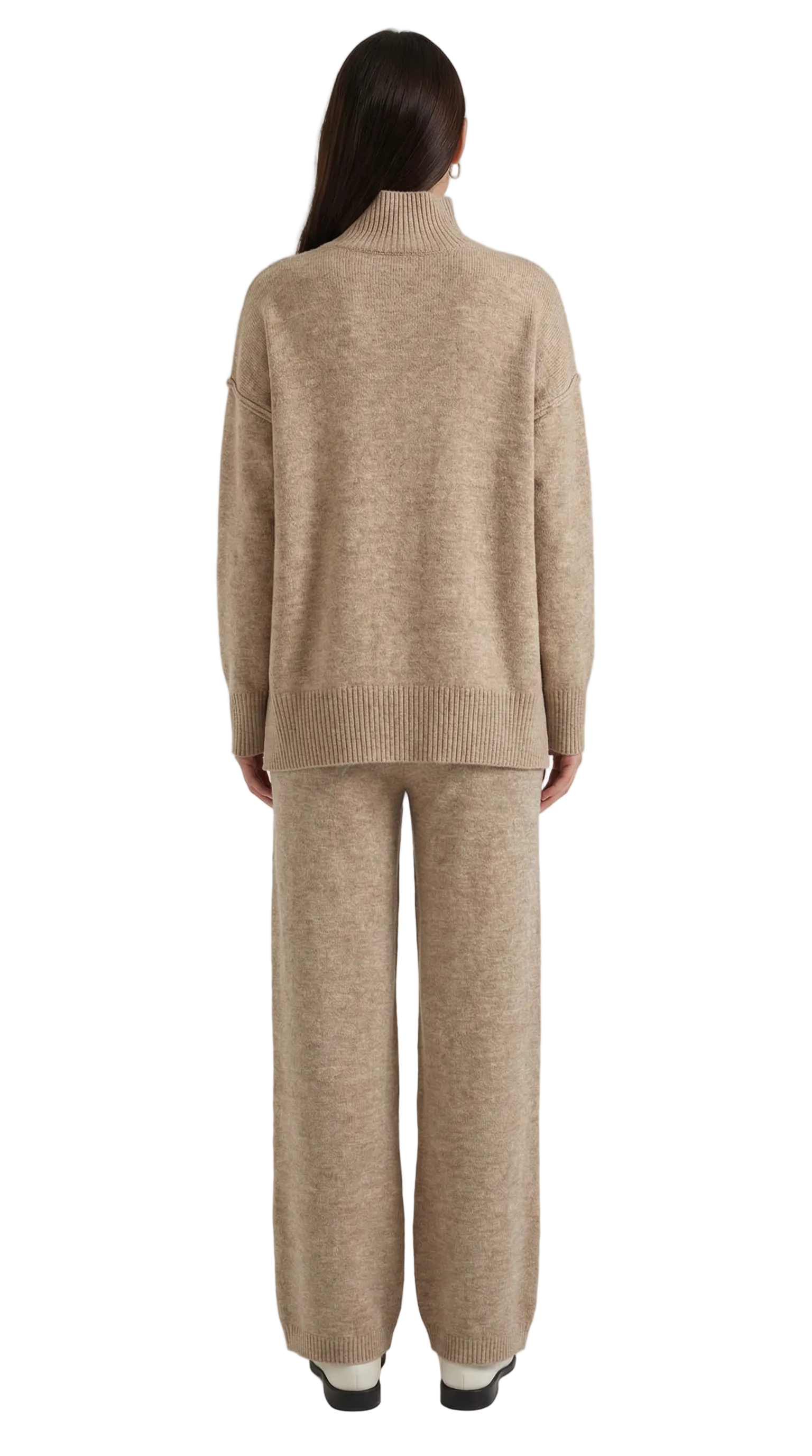Jean Knit Turtleneck Sweater and Pants Set