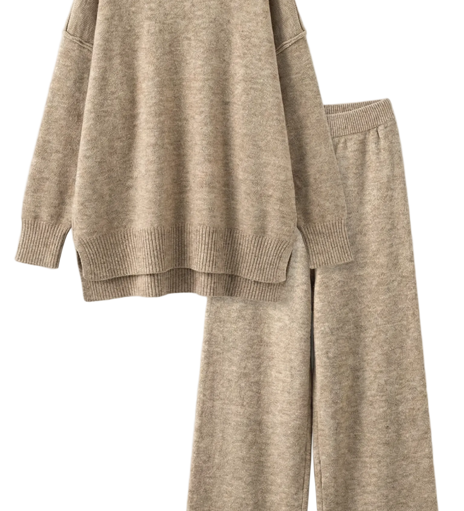 Jean Knit Turtleneck Sweater and Pants Set