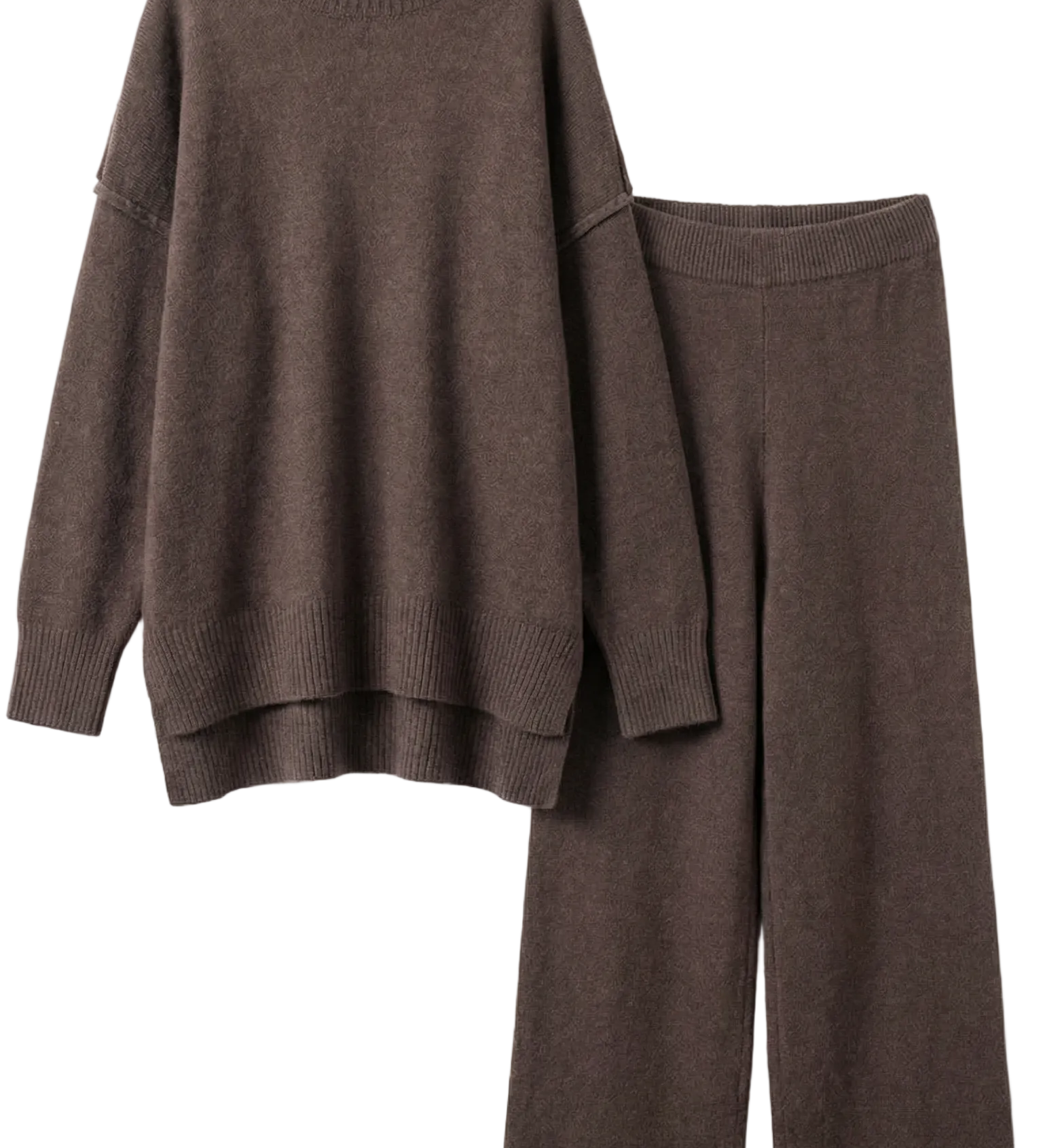 Jean Knit Turtleneck Sweater and Pants Set