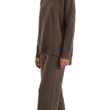 Jean Knit Turtleneck Sweater and Pants Set