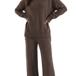 Jean Knit Turtleneck Sweater and Pants Set