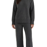 Jean Knit Turtleneck Sweater and Pants Set