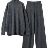 Jean Knit Turtleneck Sweater and Pants Set