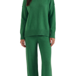 Jean Knit Turtleneck Sweater and Pants Set